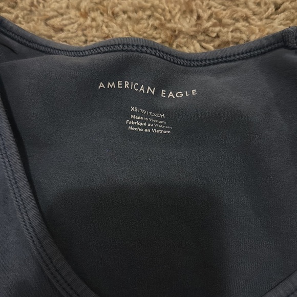 American Eagle shoulder tie cropped tank top - Picture 2 of 3
